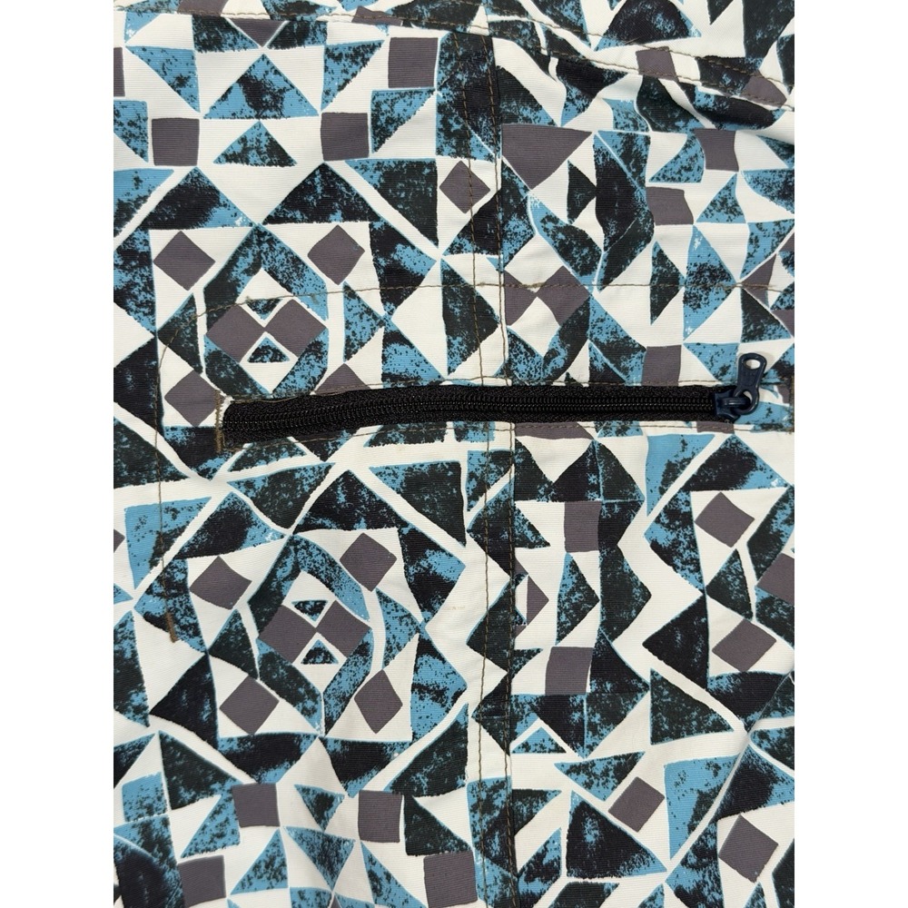 Patagonia Board Shorts Mens 38 Blue Nylon Geometric Surf Beach Gorpcore Coastal - Picture 15 of 16